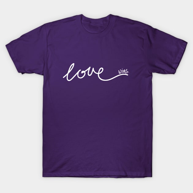 love wins #lovewins, lgbtq, love is love shirt T-Shirt by caitlinrouille